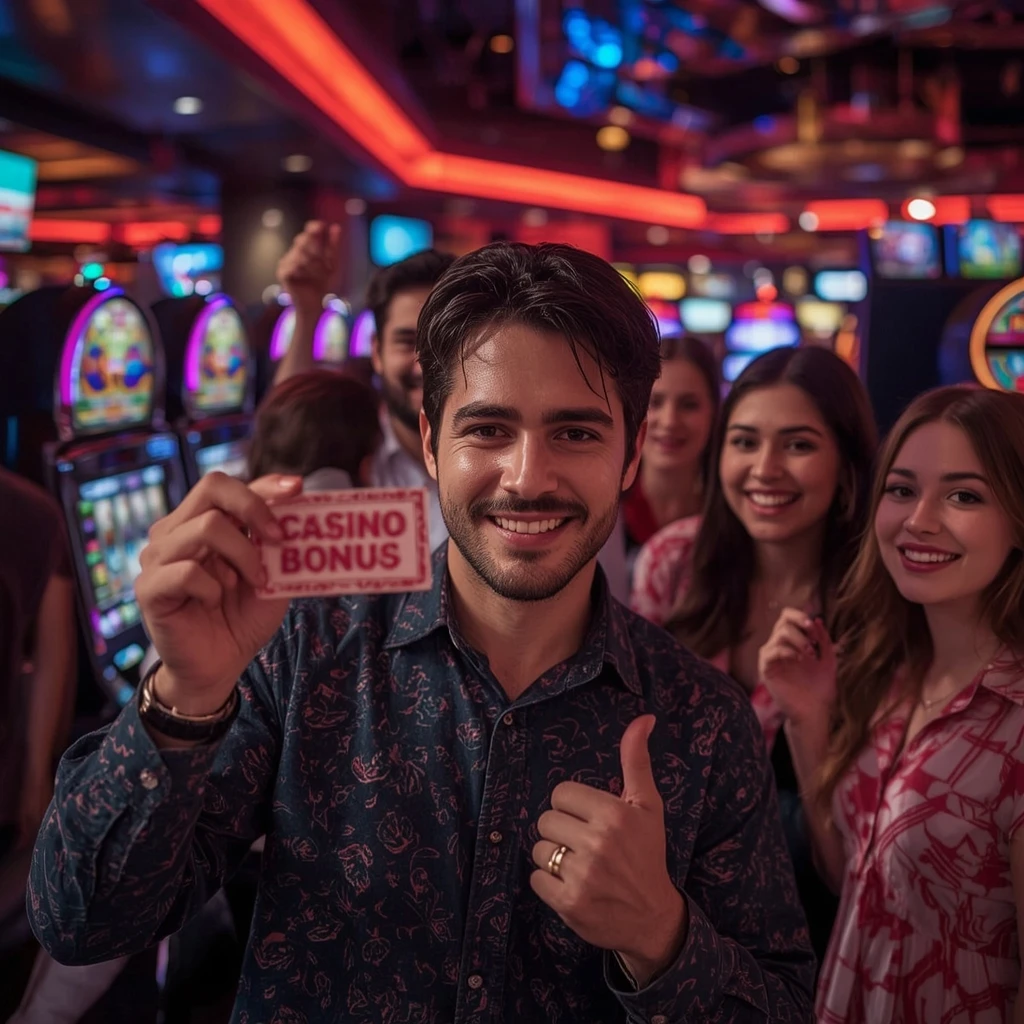 una persona con un bono de CASIMBA CASINO